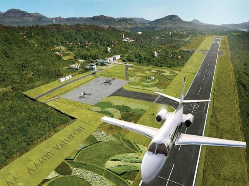 Aamby Valley City Lonavala Dış mekan fotoğraf Artist's rendering of the proposed airport